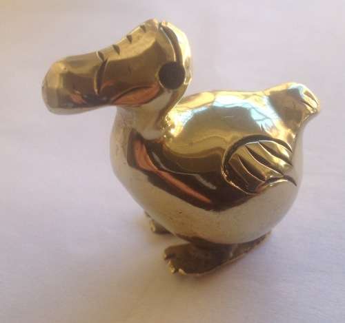 Solid brass Dodo bird from Mauritius