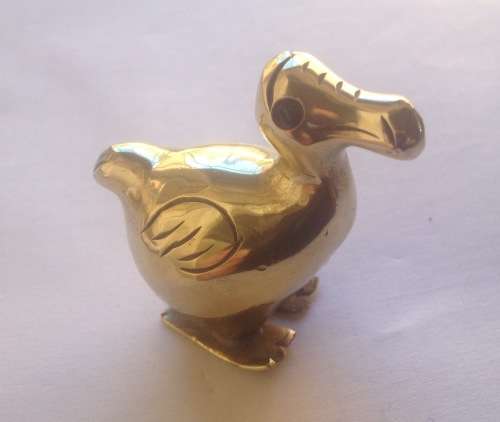 Solid brass Dodo bird from Mauritius