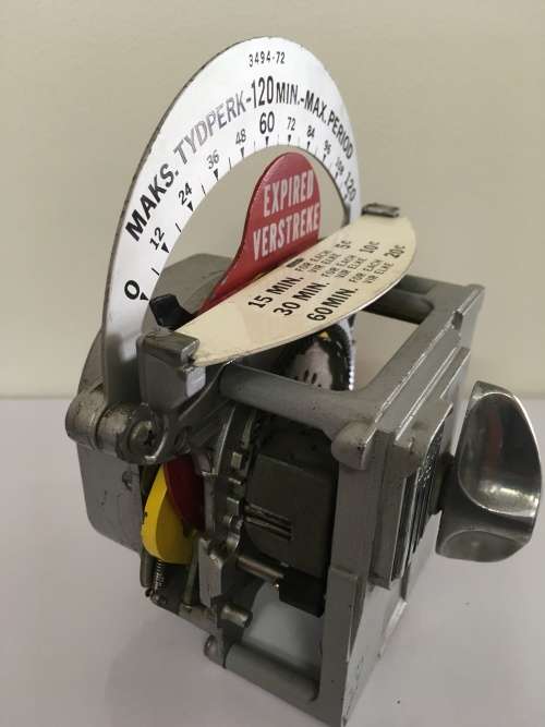 Very Old Duncan Parking Meter Clock and cash boxes from the 60s