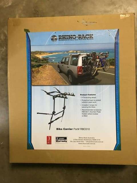 RHINO RACK 3 Bike `HANG-ON` Rear Mount Bike Carrier for Larger Vehicles