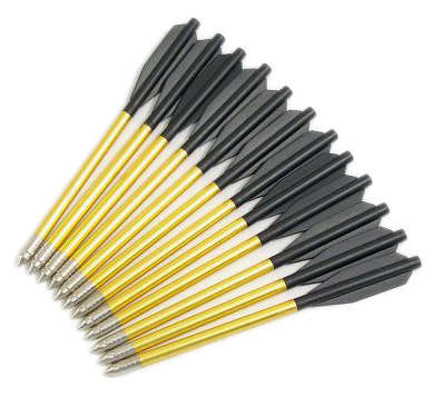 Aluminium Pistol Crossbow Bolts - Pack of 10 Bolts