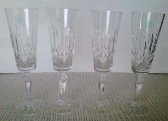 Galaway Irish Lead Crystal Glasses. Set 4