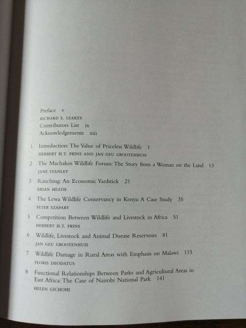 WILDLIFE CONSERVATION BY SUSTAINABLE USE - Herbert Prins et al (ed)