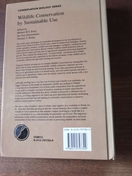 WILDLIFE CONSERVATION BY SUSTAINABLE USE - Herbert Prins et al (ed)