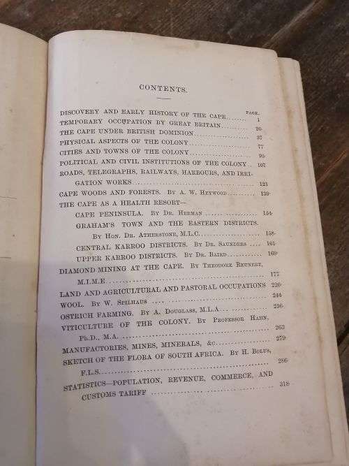 CAPE OF GOOD HOPE OFFICIAL HANDBOOK 1886 - Rebound beautifully