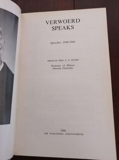 VERWOERD SPEAKS: Speeches 1948-1966