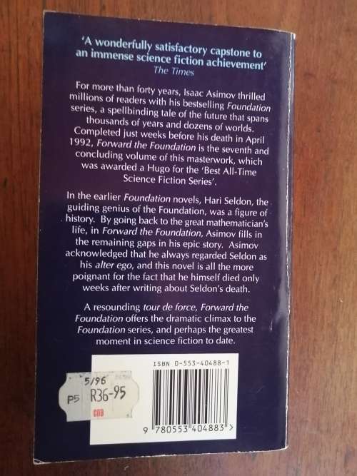 FORWARD THE FOUNDATION - Isaac Asimov