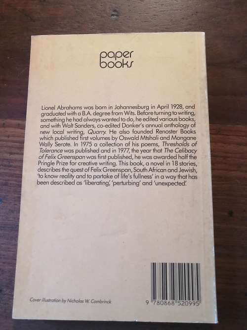 THE CELIBACY OF FELIX GREENSPAN - Lionel Abrahams