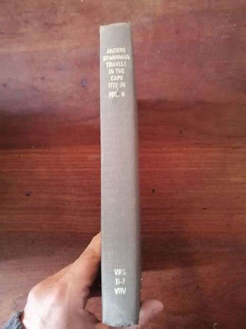 ANDERS SPARRMAN TRAVELS IN THE CAPE 1772-78 VOL 2