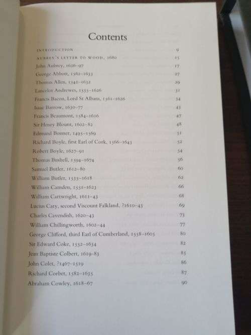 BRIEF LIVES - John Aubrey *Folio Society