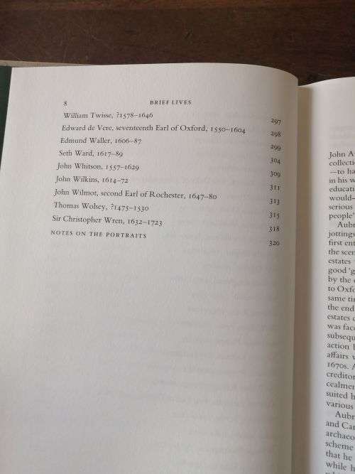 BRIEF LIVES - John Aubrey *Folio Society