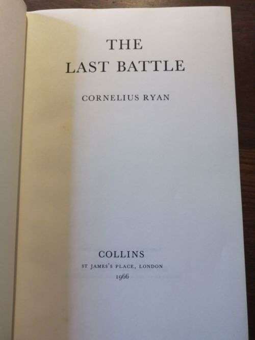THE LAST BATTLE - Cornelius Ryan