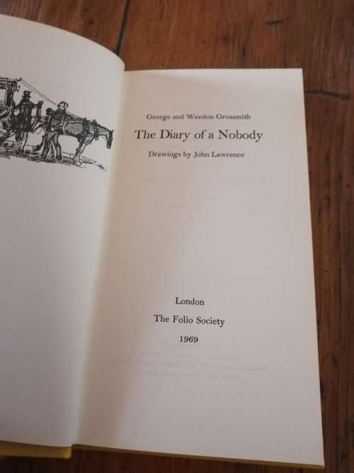 THE DIARY OF A NOBODY - George and Weedon Grossmith (Folio Society)