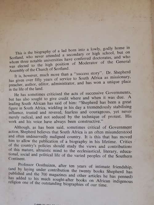 SHEPHERD OF LOVEDALE - GC Oosthuizen *signed
