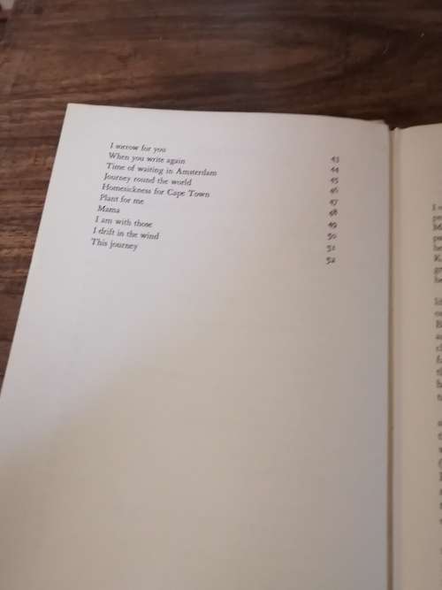 INGRID JONKER: SELECTED POEMS - Translated from the Afrikaans by Jack Cope and William Plomer