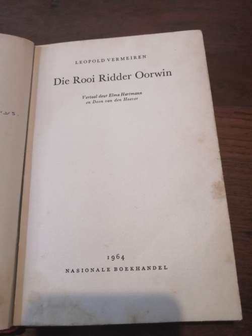 DIE ROOI RIDDER OORWIN -  Leopold Vermeiren