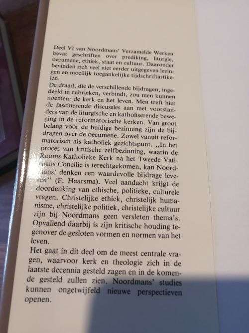 VERZAMELDE WERKEN - Dr O Noordmans Volume 6