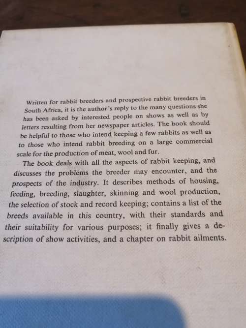 RABBIT BREEDING IN SOUTH AFRICA -  Marion Keller