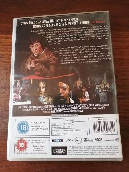 STRAW DOGS - Starring Dustin Hoffman, Directed by Sam Peckinpah