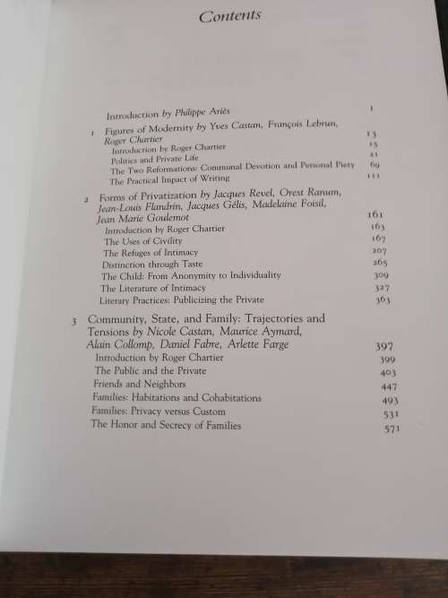 A HISTORY OF PRIVATE LIFE -
