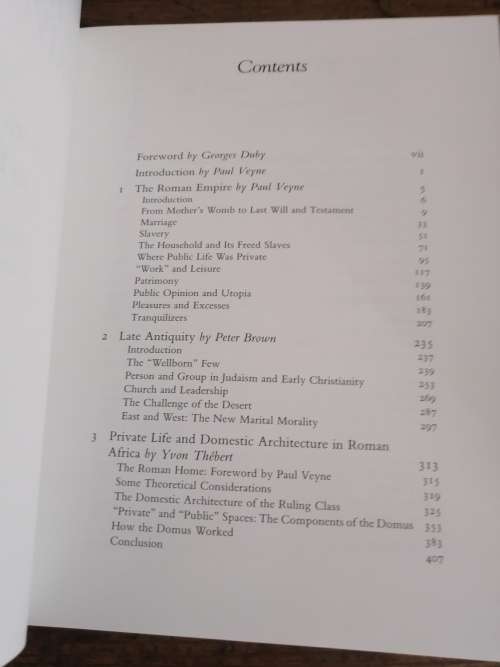 A HISTORY OF PRIVATE LIFE -