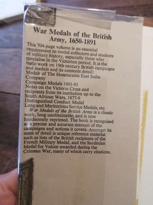 WAR MEDALS OF THE BRITISH ARMY (and How They Were Won) 1650-1891 - Thomas Carter & WH Long