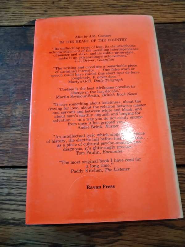 WAITING FOR THE BARBARIANS -  JM Coetzee (1st edition)
