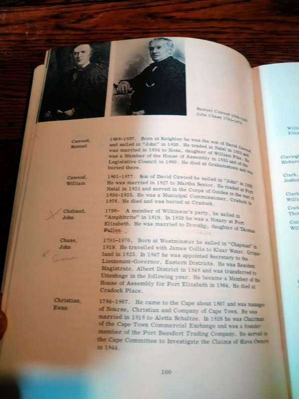 ROLL OF THE BRITISH SETTLERS IN SOUTH AFRICA: Part 1 up to 1826 - E Morse Jones