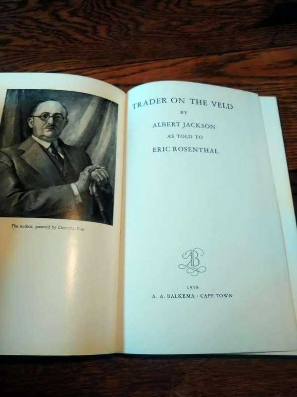 TRADER ON THE VELD -  Albert Jackson *signed by author