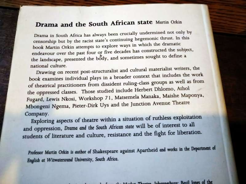 DRAMA AND THE SOUTH AFRICAN STATE - Martin Orkin