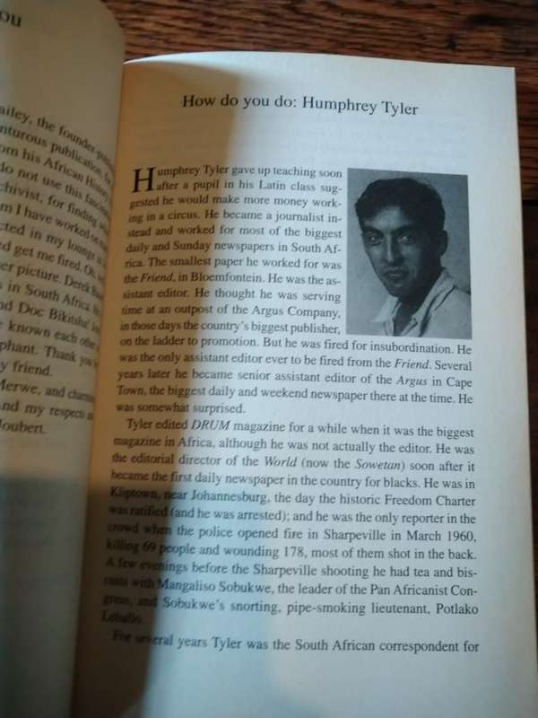 LIFE IN THE TIME OF SHARPEVILLE -  Humphrey Tyler
