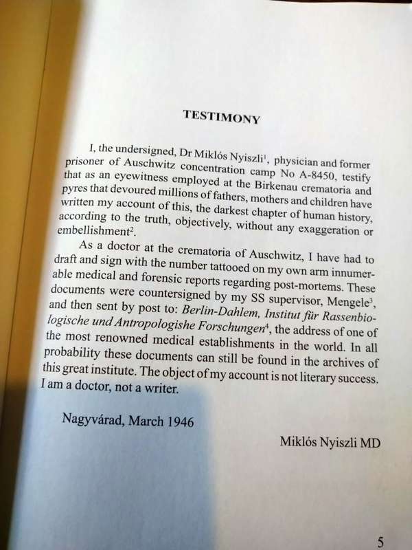 I WAS DOCTOR MENGELE`S ASSISTANT - Miklos Nyiszli