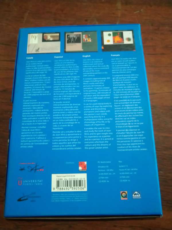 JOAN MIRO: The Colour of Dreams - Interactive CD ROM