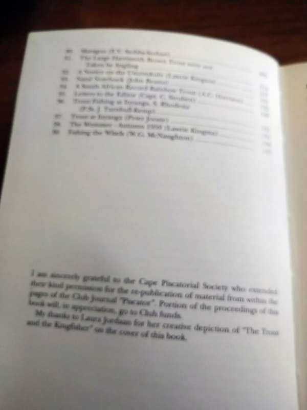 THE TROUT AND THE KINGFISHER -  Malcolm Meintjes (ed) *signed