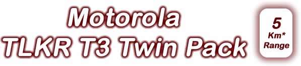 MOTOROLA Two Way Radio TLKR T3 TWIN PACK