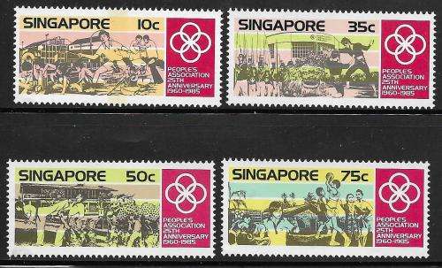 Singapore MNH 1985 Sport / Judo / Tennis / Boxing / Canoe um