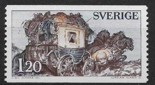 Sweden MNH 1971 Mail Coach / Horses