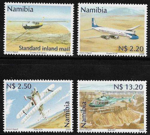 Namibia 2001 MNH Civil Aviation / Aeroplanes