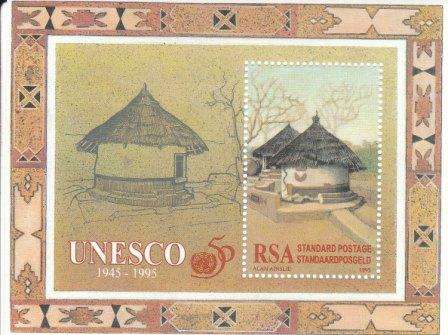 RSA 1995 UNESCO m/sheet um