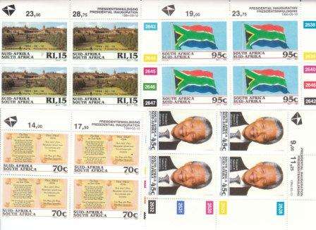 RSA 1994 Mandela c/blocks um