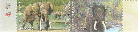 RSA um 2003 Elephants / Diplomatic Relations SA & Thailand