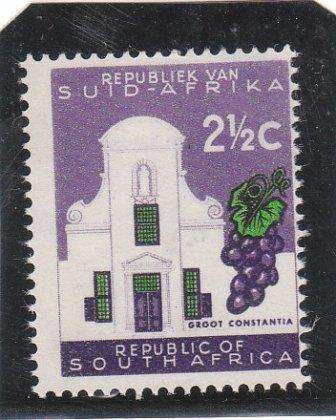 RSA um 1961 1st definitive issue - Wmk: Coat of arms  21/2c Groot Constantia type 1