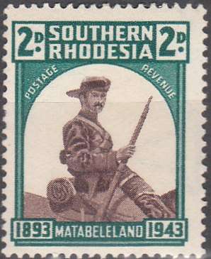 Southern Rhodesia unmounted mint 1943 Matabeleland Occupation