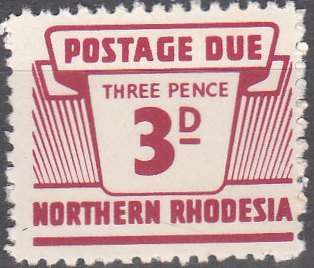 Northern Rhodesia Unmounted mint 1963 Postage Dues SACC Cat R25