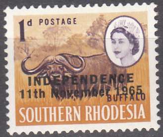 Rhodesia um 1966 Definitives with overprint