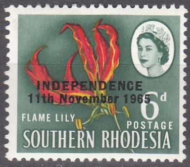 Rhodesia um 1966 Definitives with overprint