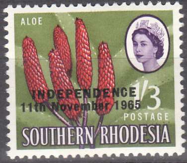 Rhodesia um 1966 Definitives with overprint
