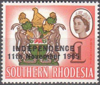 Rhodesia um 1966 Definitives with overprint