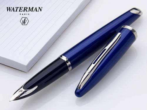 Waterman Carene Fountain Pen (Ultramarine Blue with Silver Trim)