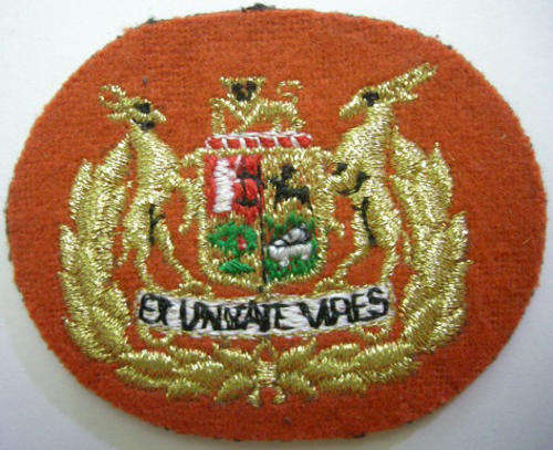SADF Sergeant Major Class I Rank Insignia Single (Lurex Wire on Felt)